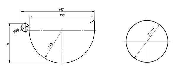 BAJKAŁ 150/97 - głębokie rynny wg niemieckiej normy DIN